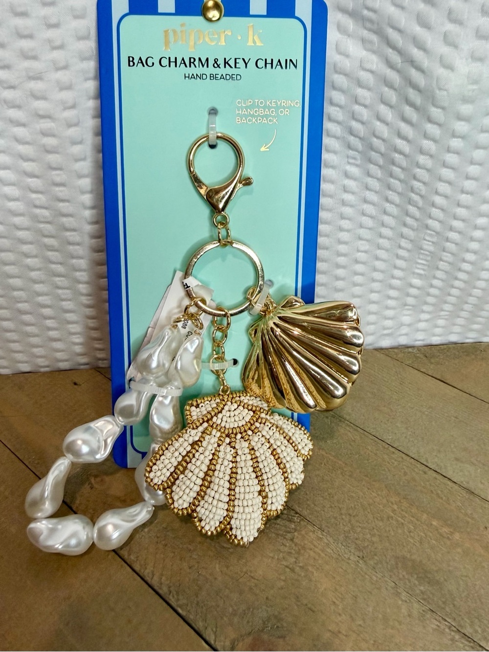 piper•k Shell Bag/Charm Key Chain!!
